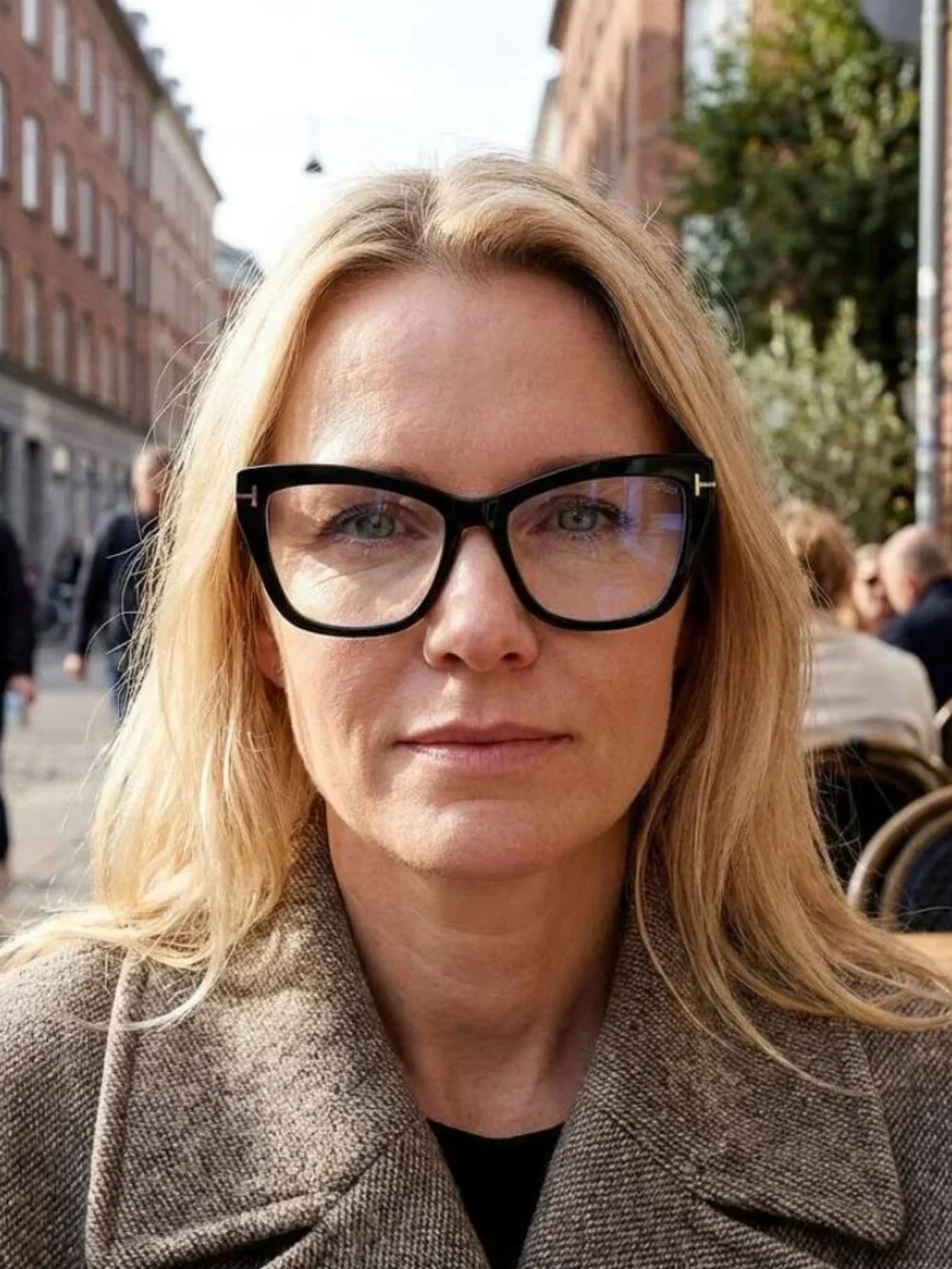 Tom Ford Women Eyeglasses Black Cat Eye FT5826-B 001 NEW AUTHENTIC